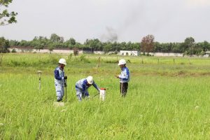 Cắm mốc để chuẩn bị giải phóng mặt bằng Dự án đường cao tốc TP.HCM - Mộc Bài